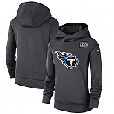 Women Tennessee Titans Anthracite Nike Crucial Catch Performance Hoodie
